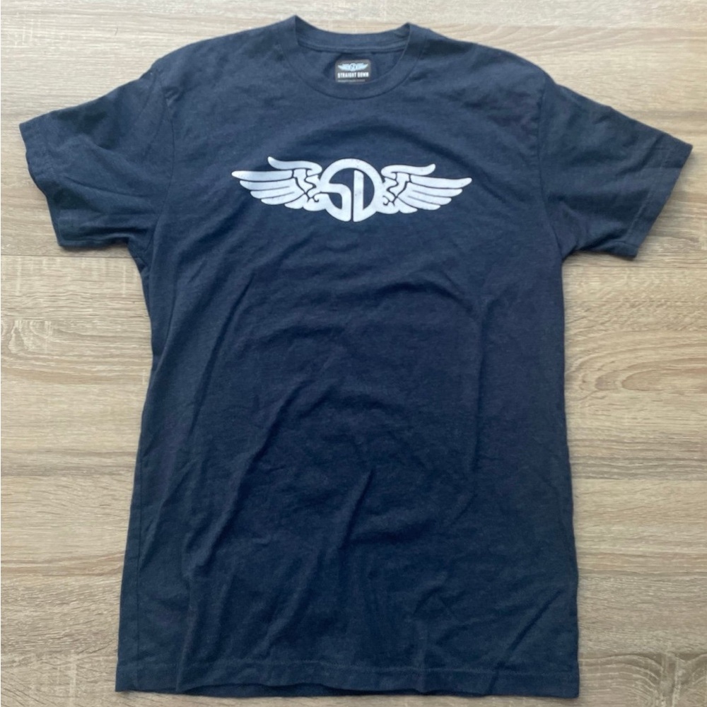Straight Down Navy Blue Shirt Size Small